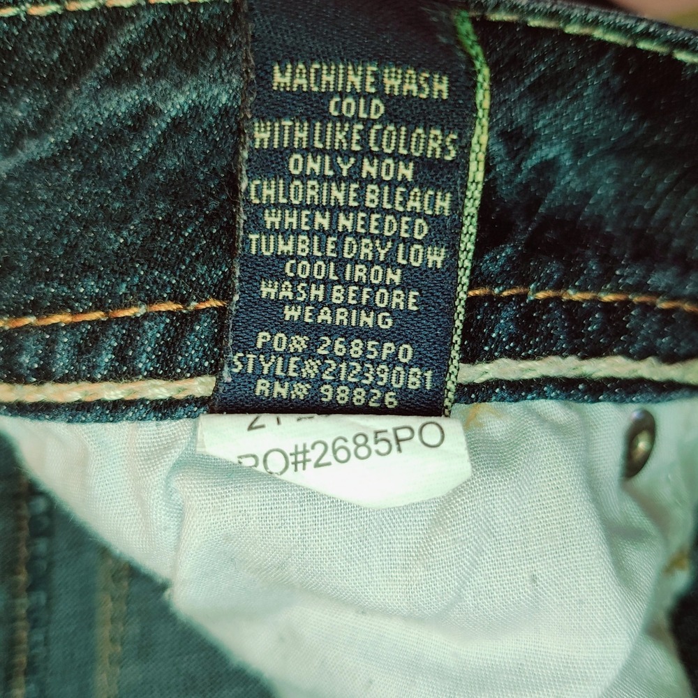 US Polo Assn Jeans Women's 5/6 Skinny Dark Wash Low Rise Flap Pocket - Picture 5 of 12